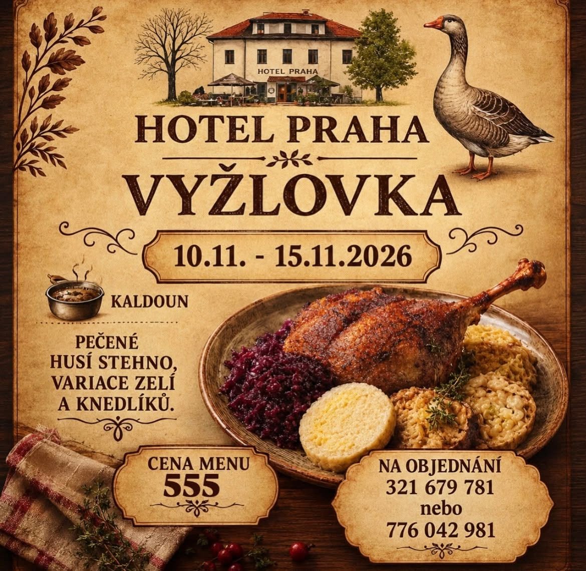 Svatomartinské menu 2026